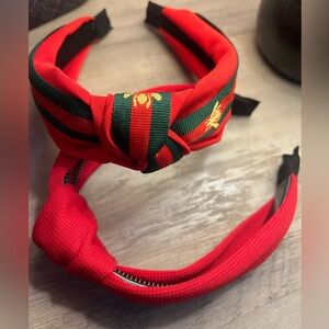 Red & Green Bee Headband
